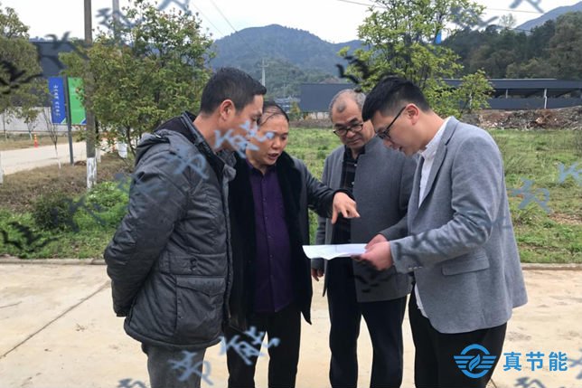 江西客戶考察真節(jié)能污泥干化處理設備現場